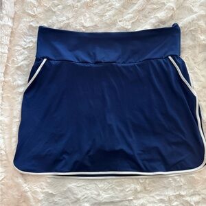 Duffield Lane Navy Mini Skirt with White Trim